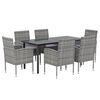 vidaXL Garden Dining Set Anthracite, Dark Grey