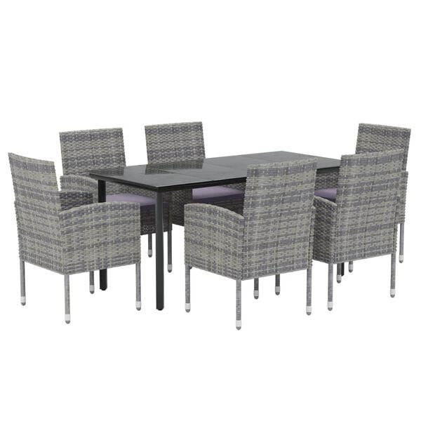 vidaXL Garden Dining Set Anthracite, Dark Grey
