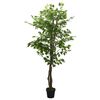 vidaXL Artificial Ficus Tree 1008 Leaves 70.9" Green