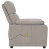 vidaXL Massage Recliner Taupe Fabric