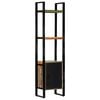 vidaXL Bookshelf Various wood tones Reclaimed wood and powder-coated iron