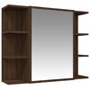 vidaXL Bathroom Cabinet Set Brown Oak Engineered Wood Compact