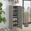 vidaXL Shoe Cabinet Concrete Grey Engineered Wood Compact Shoe Cabinet