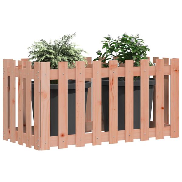 vidaXL Garden Raised Bed Natural Wood Solid Douglas Fir Wood Large