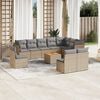 vidaXL Garden Sofa Set Mix Beige, Light Grey