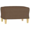 vidaXL 3-seater Sofa With Footstool Brown