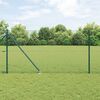 vidaXL Fence with Posts Green 1.2 x 25 m PVC-coated steel