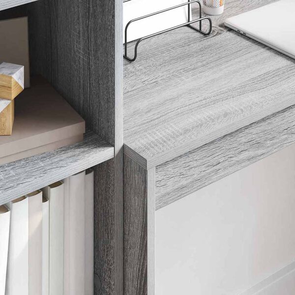 vidaXL Desk Other Grey sonoma 100 x 40 x 76 cm Engineered wood