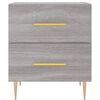 vidaXL Grey Sonoma Bedside Cabinet Set of 2 Engineered wood, Iron