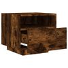 vidaXL Bedside Cabinet Set of 2 Smoked oak Engineered wood