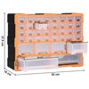 vidaXL Multi-drawer Organizer with 38 Drawers 20.5"x6.3"x14.8"