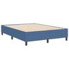 vidaXL Platform Bed Frame Blue 55.12 x 78.74 in Fabric