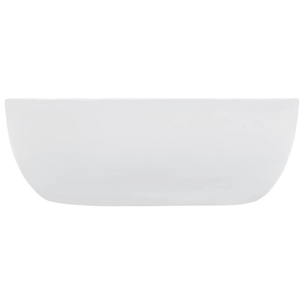 vidaXL Wash Basin 16.7x16.7x5.7" Ceramic White