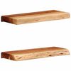 vidaXL Wall Shelves 2 pcs 15.7"x7.9"x1.4" Solid Wood Acacia