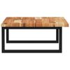 vidaXL Basin Shelf Natural wood and black Solid acacia wood, Steel