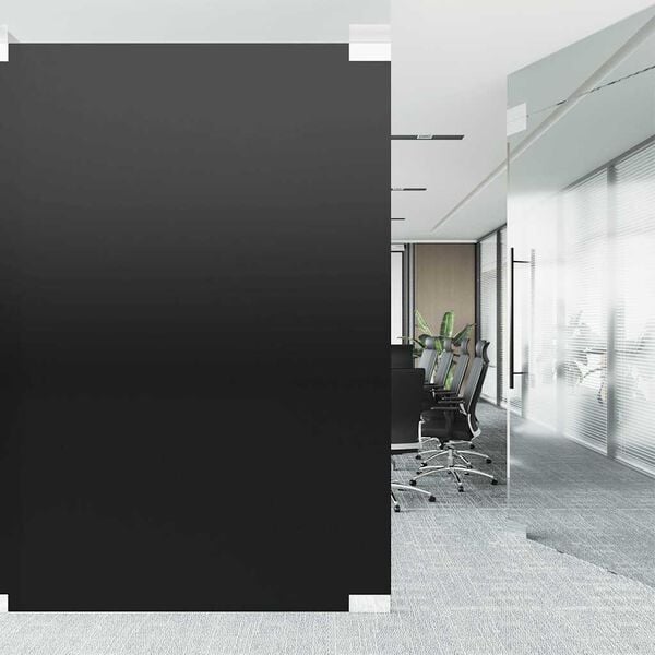 vidaXL Window Film Set of 3 Frosted Black PVC