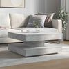 vidaXL Coffee Table Concrete grey Engineered wood Medium Rotatable