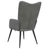 vidaXL Relaxing Chair Dark Grey Fabric (100% polyester), Steel Medium