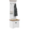 vidaXL Hallway Cabinet White and Brown