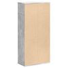 vidaXL Bookcase Concrete grey Engineered wood Medium Bookcase