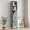vidaXL Wall Cabinet Grey Sonoma Engineered wood 12.8x13.6x35.4 in