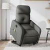 vidaXL Electric Stand Up Massage Recliner Chair Dark Gray