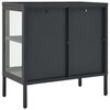 vidaXL Sideboard Charcoal Powder-coated steel Medium Sideboard