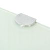 vidaXL Corner Shelf White Tempered safety glass Medium Corner Shelf