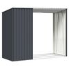 vidaXL Garden Shed Anthracite Galvanized Steel Medium Garden Shed