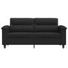 vidaXL 2-seater Sofa Black