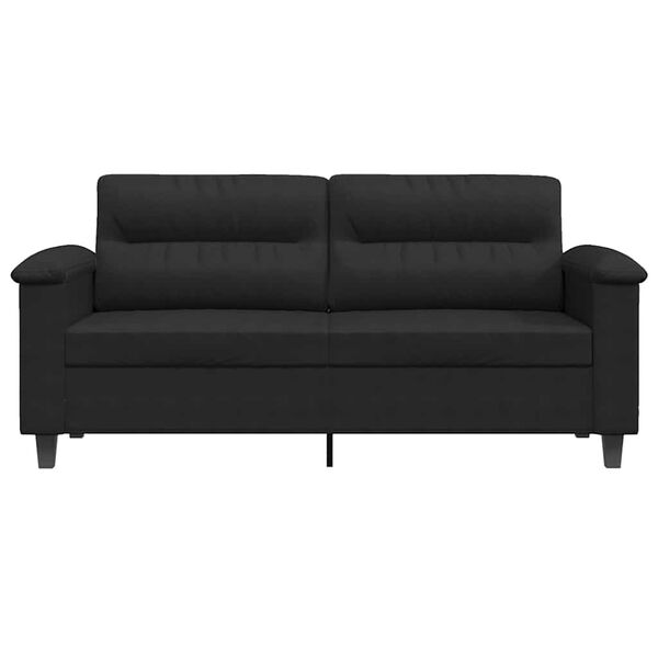 vidaXL 2-seater Sofa Black