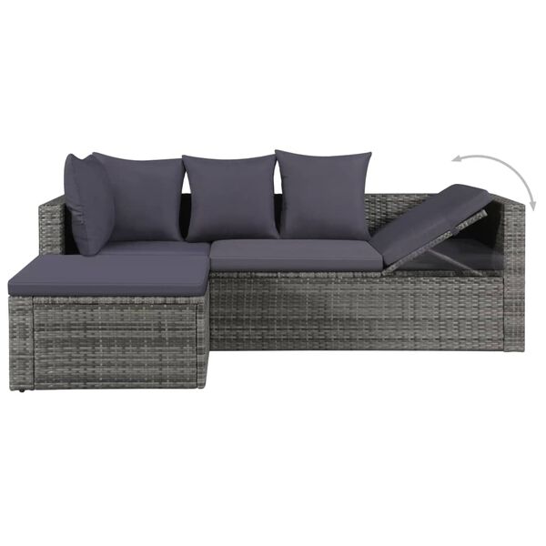 vidaXL Garden Lounge Set Dark Grey
