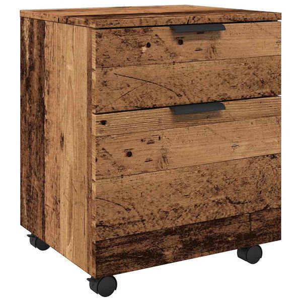 vidaXL File Cabinet Old wood Engineered wood Medium File Cabinet