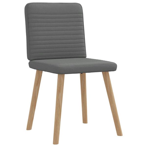vidaXL Dining Chair Set of 4 Dark grey