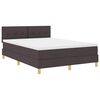 vidaXL Box Spring Bed with Mattress Dark brown 63" x 78.7" fabric