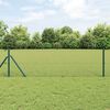 vidaXL Fence with Posts Green 0.5 x 50 m PVC-coated steel