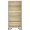 vidaXL Book Cabinet Sonoma Oak Engineered wood Tall Book Cabinet