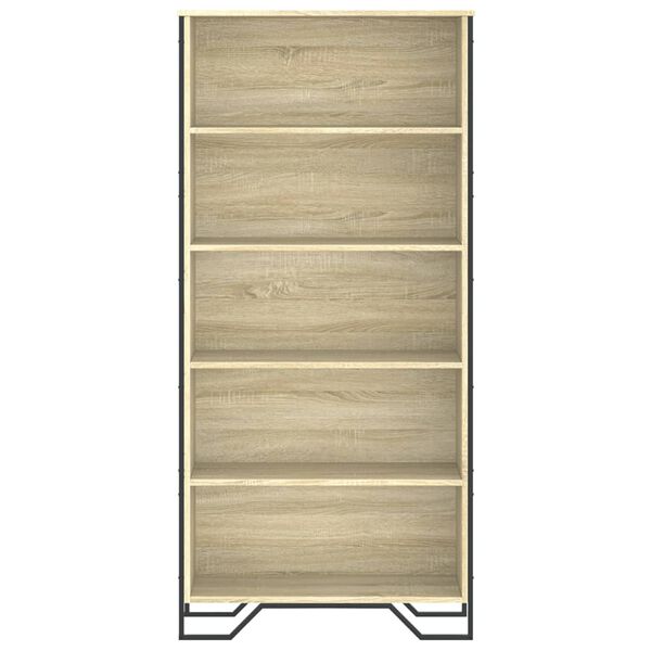 vidaXL Book Cabinet Sonoma Oak Engineered wood Tall Book Cabinet