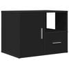 vidaXL Corner Cabinet Black Engineered wood 63 x 15.7 x 17.7 in