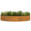 vidaXL Garden Planter Brown 47.24 x 47.24 x 7.87 in Weathering Steel