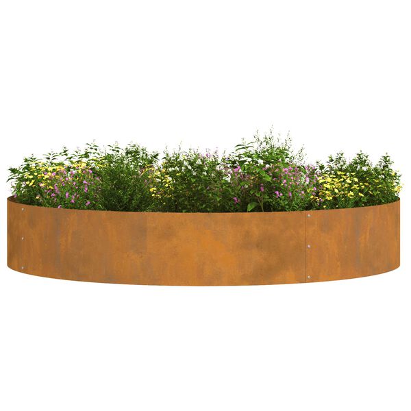 vidaXL Garden Planter Brown 47.24 x 47.24 x 7.87 in Weathering Steel