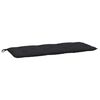 vidaXL Garden Bench Cushion Set of 2 Black Oxford fabric (100% polyester)