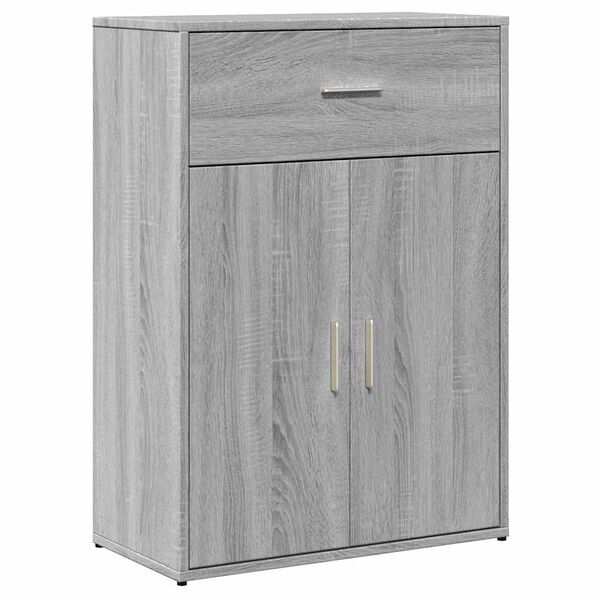 vidaXL Sideboard Grey Sonoma Engineered wood Medium Sideboard