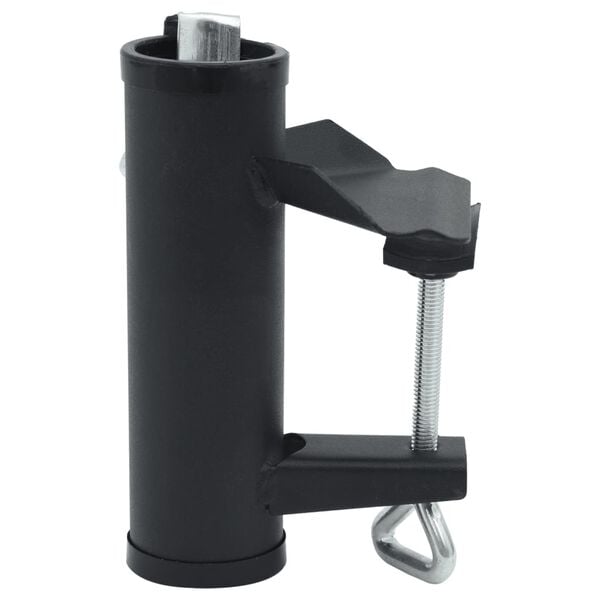 vidaXL Umbrella Clamp Black Steel with powder coating Compact