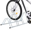 vidaXL Bicycle Stand for 4 Bikes Floor Freestanding Galvanized Steel