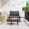 vidaXL Garden Sofa Set 2 pcs Anthracite Steel