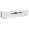 vidaXL TV Cabinet White Engineered wood 70.9 x 13.8 x 15.7 in TV Cabinet