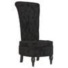 vidaXL High Back Chair Black Velvet (100% polyester), solid wood, plywood