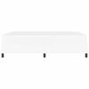 vidaXL Bed Frame with Mattress White 55.12 x 74.80 in Fabric