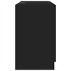 vidaXL Sink Cabinet Black Engineered Wood Standard Sink Cabinet